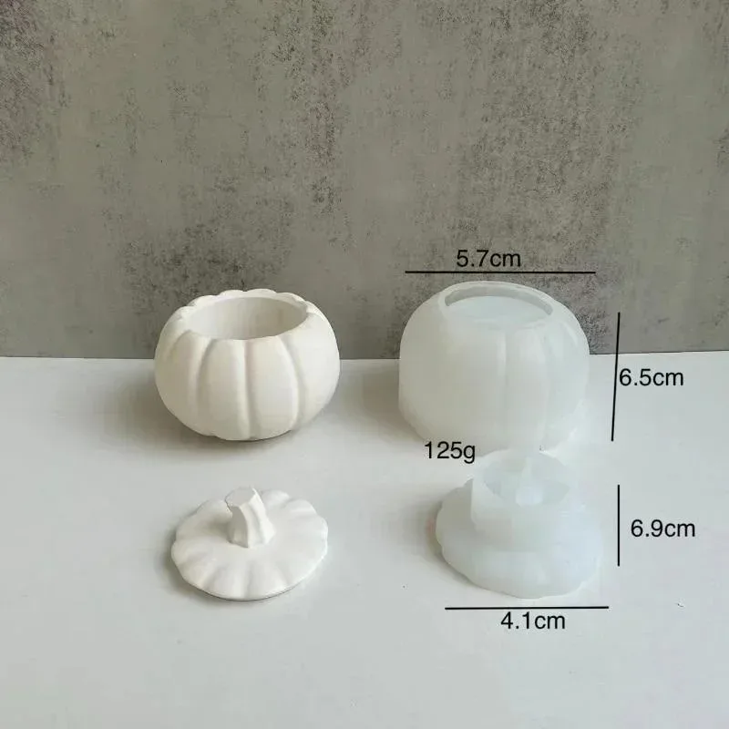Tarro hecho a mano de silicona para cebos forma calabaza reutilizable - imagen 2