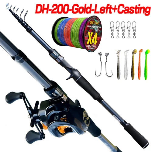 Left-Reel Cast-Rod