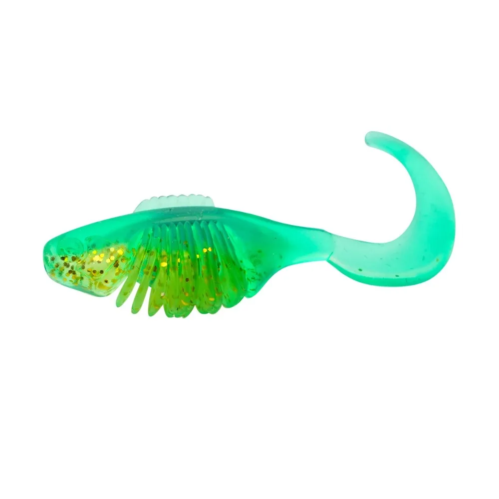 Señuelo Wobbler flotante PVC - Gusano suave 4,5 cm cola en T - imagen 2