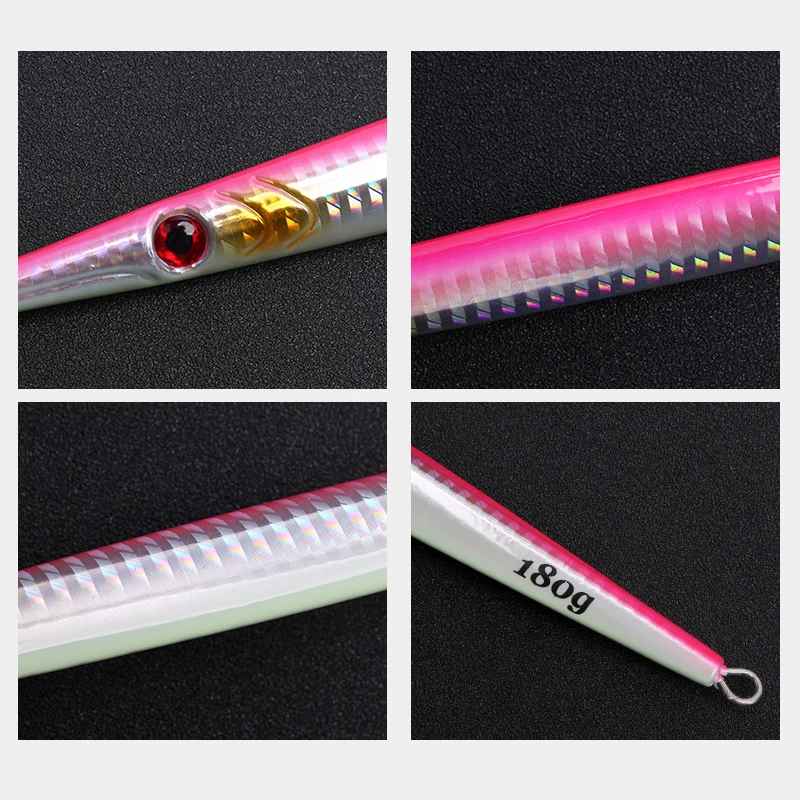 SF24 Señuelo Jigging Sardina – Metal fundido largo con UV - imagen 2