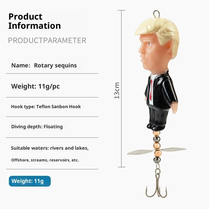 Cebo flotante para tractor Luya, cebo de pesca, lentejuelas de hélice de silicona, cebo de rana trueno de pesca - imagen 2