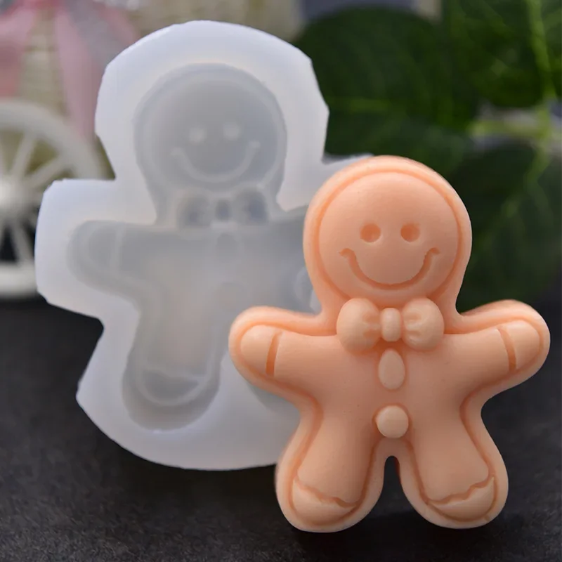 Molde silicona jengibre sonriente – Repostería y velas navideñas - imagen 5