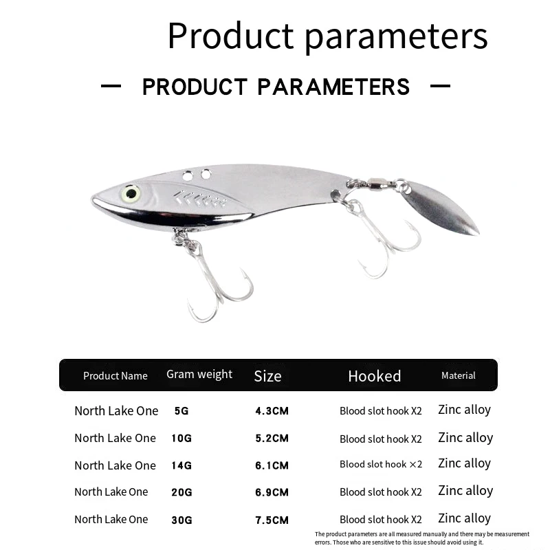 Señuelo de pesca 5g-30g agua dulce agua salada señuelo VIB de fundición larga aleación de Zinc Metal pez cebo VIB - imagen 3