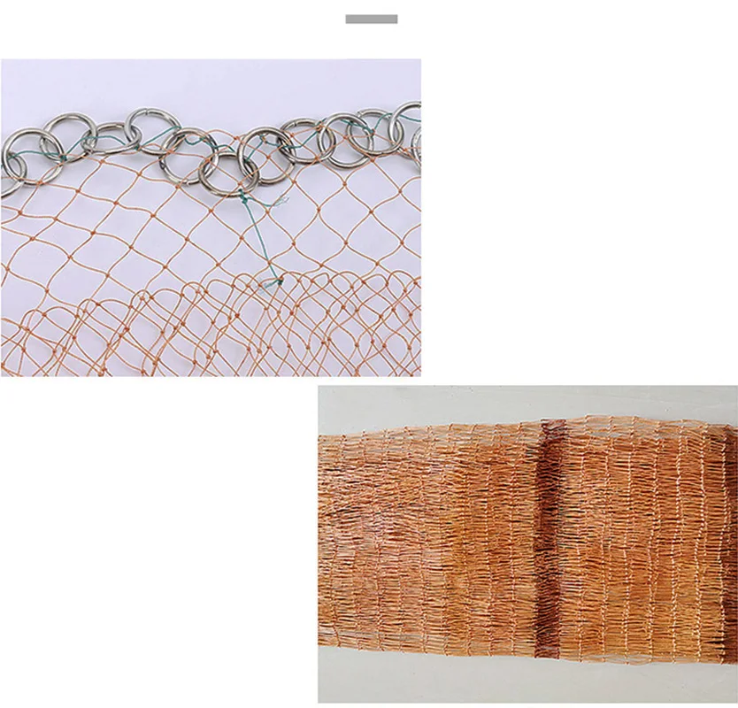 Lawaia-red de pesca de hilo trenzado, herramientas de pesca de cadena galvanizada, tradicional, naranja - imagen 4