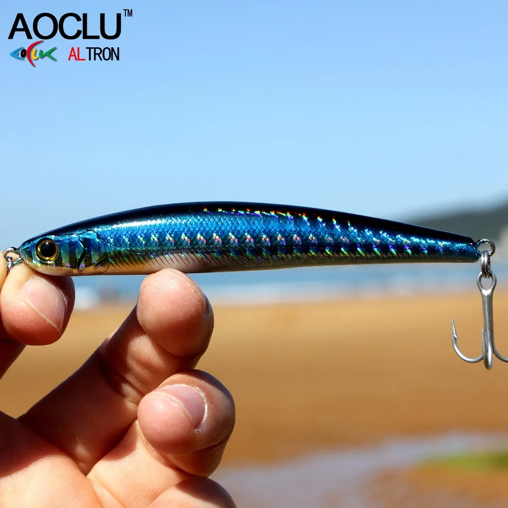AOCLU-palo de hundimiento tipo lápiz Wobbler, 9cm, 28,3g, cebo duro, señuelo biónico, lubina, agua dulce y salada, anzuelo VMC, barco de aguas profundas, pesca en roca - imagen 4