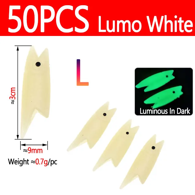 50pcs Lumo White L