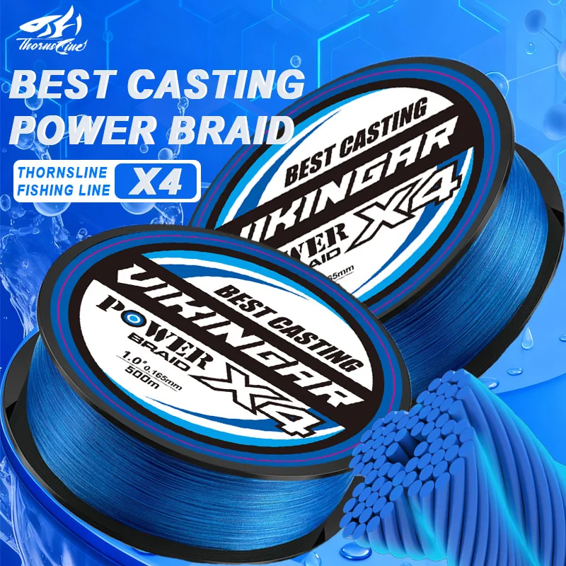 ThornsLine 1000M X4 PE hilo de pescar trenzado 4 hebras trenza de pesca productos de pesca multifilamento hilo de pescar trenzado de carpa PE pesca pesca accesorios accesorios de pesca hilo trenzado pesca hilo de pesca