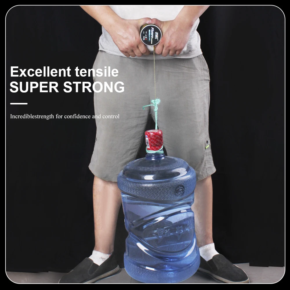 FTK-línea de pesca de fluorocarbono, 300m, Invisible, 0,20-0,50mm, 4.lb-34.32LB, superfuerte - imagen 5