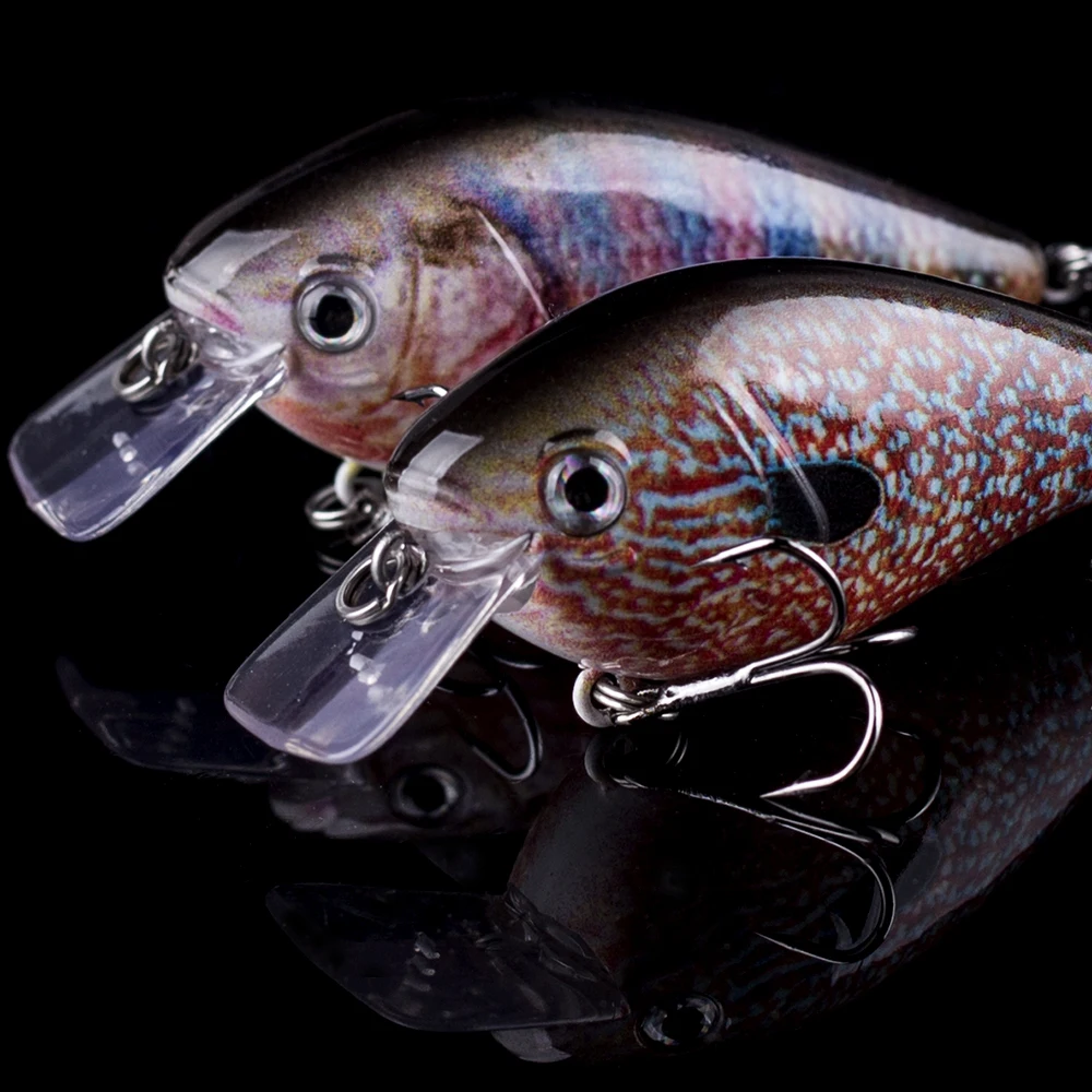 CCLTBA-cebos flotantes Crankbait de aguas profundas, Señuelos de Pesca duros, manivela Artificial, aparejos de pesca de lubina y trucha, 8,5 cm, 10g - imagen 4