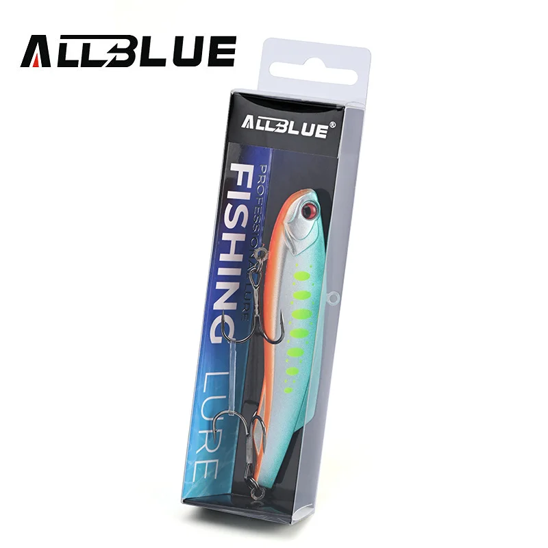 ALLBLUE-señuelo de pesca Shiriten Vibe, cebo Artificial de 105mm y 38g, vibración deslizante, para lubina y Lucio, engranaje Wobbler de hielo para invierno - imagen 2