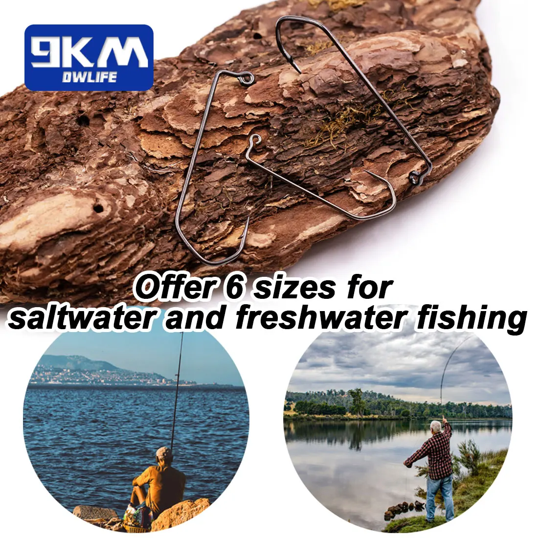 Anzuelos de plantilla de 90 grados, 25 ~ 100 Uds., anzuelo de cabeza de plantilla de vástago largo, anzuelo de pesca bárbaro Aberdeen, aparejos de pesca de agua salada - imagen 5
