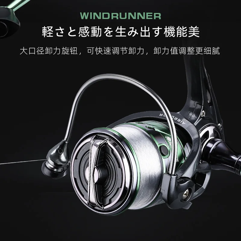 Carrete de pesca giratorio 1000/2000/2500/3000/4000 arrastre alto agua salada bobinas de Metal inoxidable serie rueda giratoria de mano izquierda/derecha - imagen 4