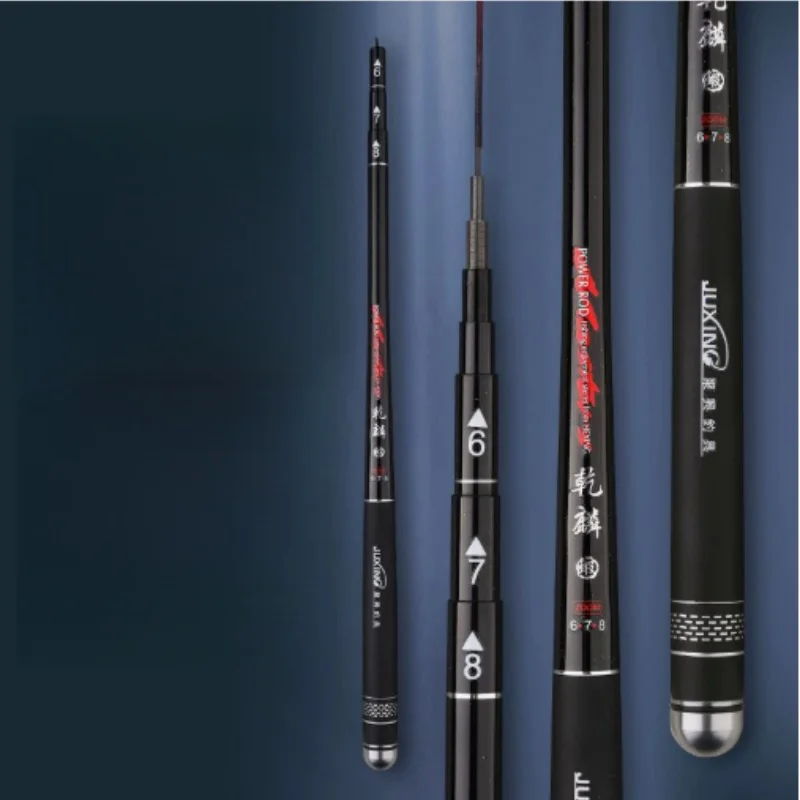 Mini caña ultraligera 40cm fibra de carbono – Compacta para pesca de mano