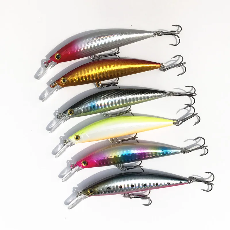 Aparejos de pesca señuelo Minnow Seabass captura 9 cm/25g cebo duro Artificial señuelos hundidos 6 colores 1 pieza venta - imagen 5