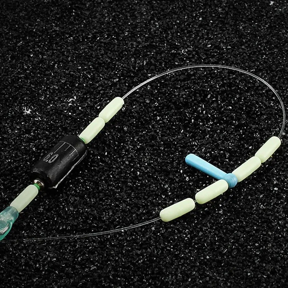 Tapón flotador de pesca de 80 piezas (10 grupos), nuevo suministro de pesca, frijoles espaciales transparentes, 7 + 1, frijol de goma suave, lagos, ríos y Mar - imagen 4