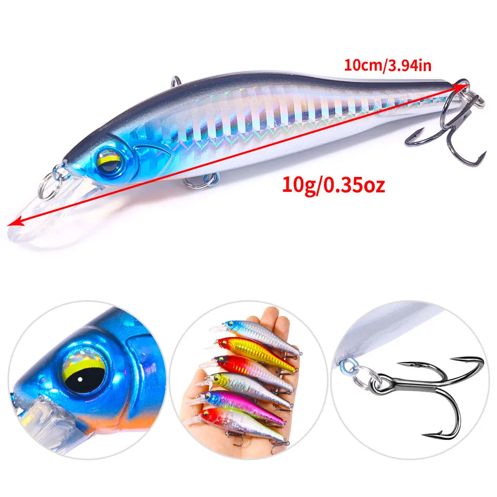 Wobbler artificial flotante – Pececillo para trucha, lubina y perca - imagen 5