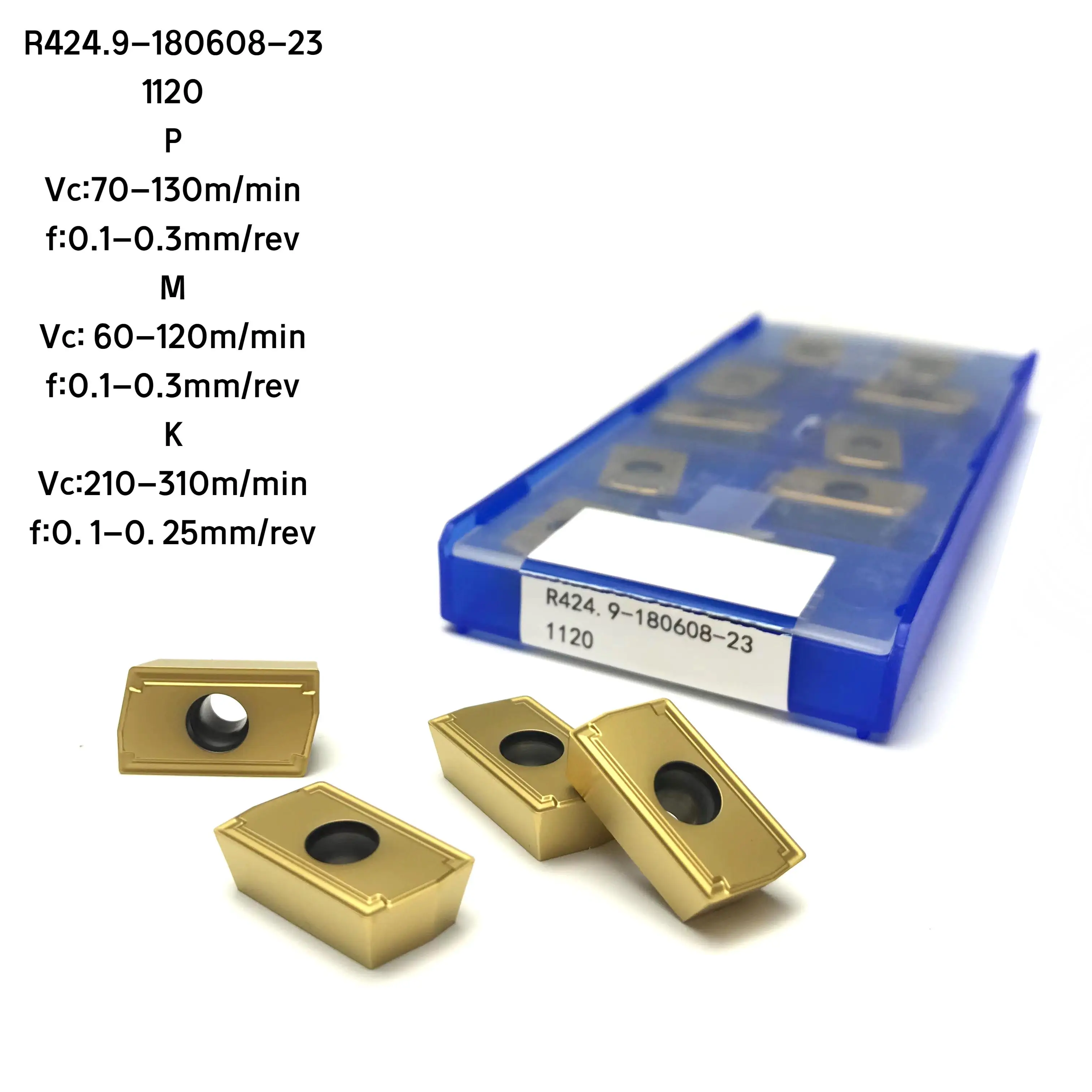 Zhuzhou 10 Uds TPMT/R424.9/TPMX/800 placa de inserción de perforación de agujeros profundos de carburo sólido - imagen 2