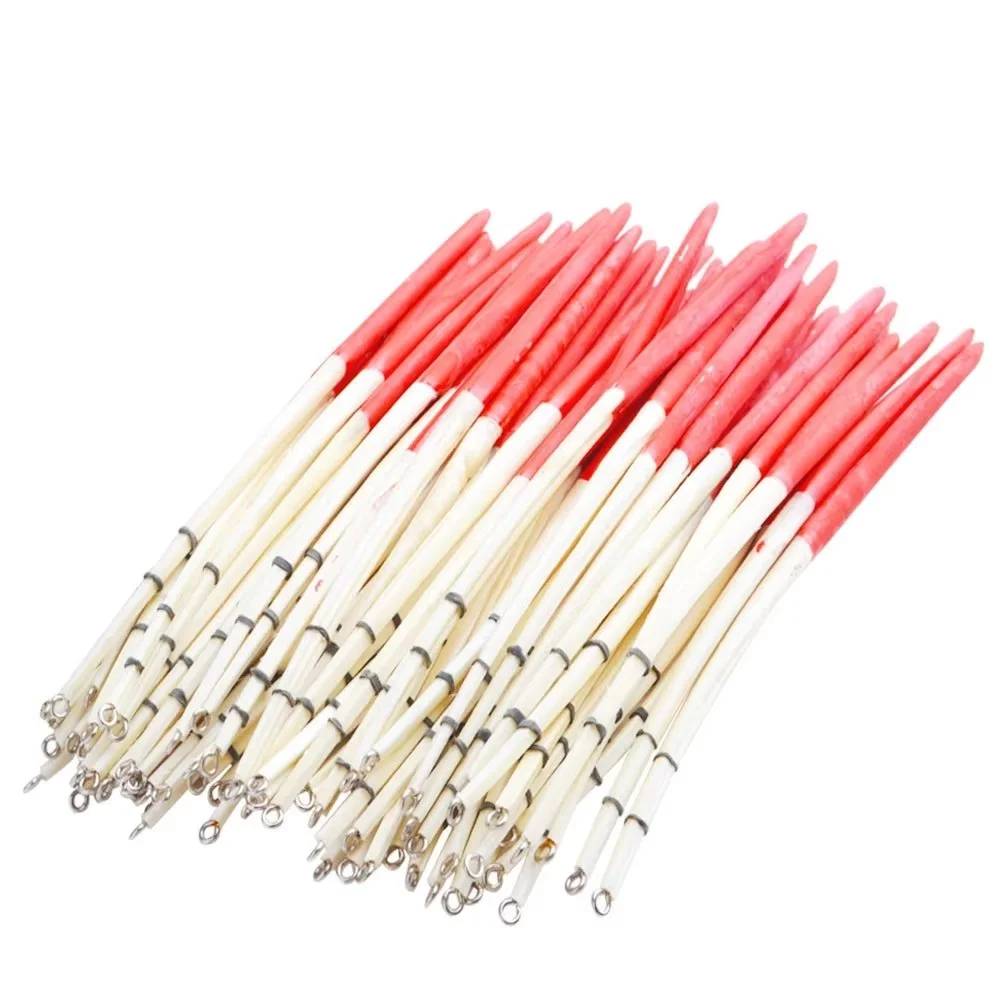 NGB 10 Uds 18cm flotador de pluma de pavo real flotador de pesca Bobber con anillos para pesca flotadores aparejos de pesca - imagen 2