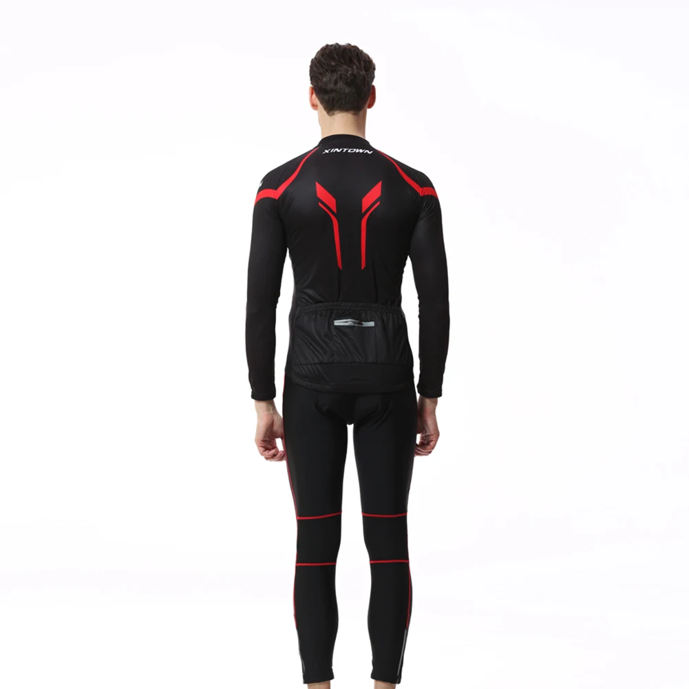 Maillot de ciclismo de manga larga transpirable con pantalón - imagen 5