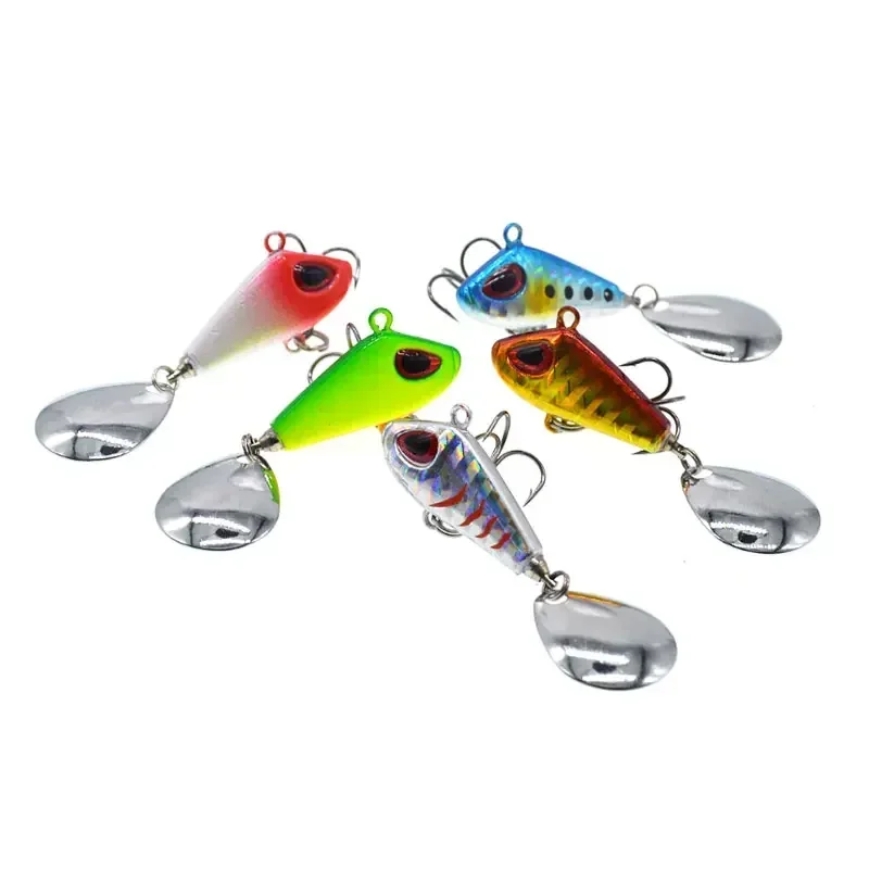 Señuelo de Pesca VIB de Metal con cuchara, 6g, 10g, 15g, 25g, Crankbait que se hunde, cebo giratorio con vibración para Pesca, cebo Artificial - imagen 4