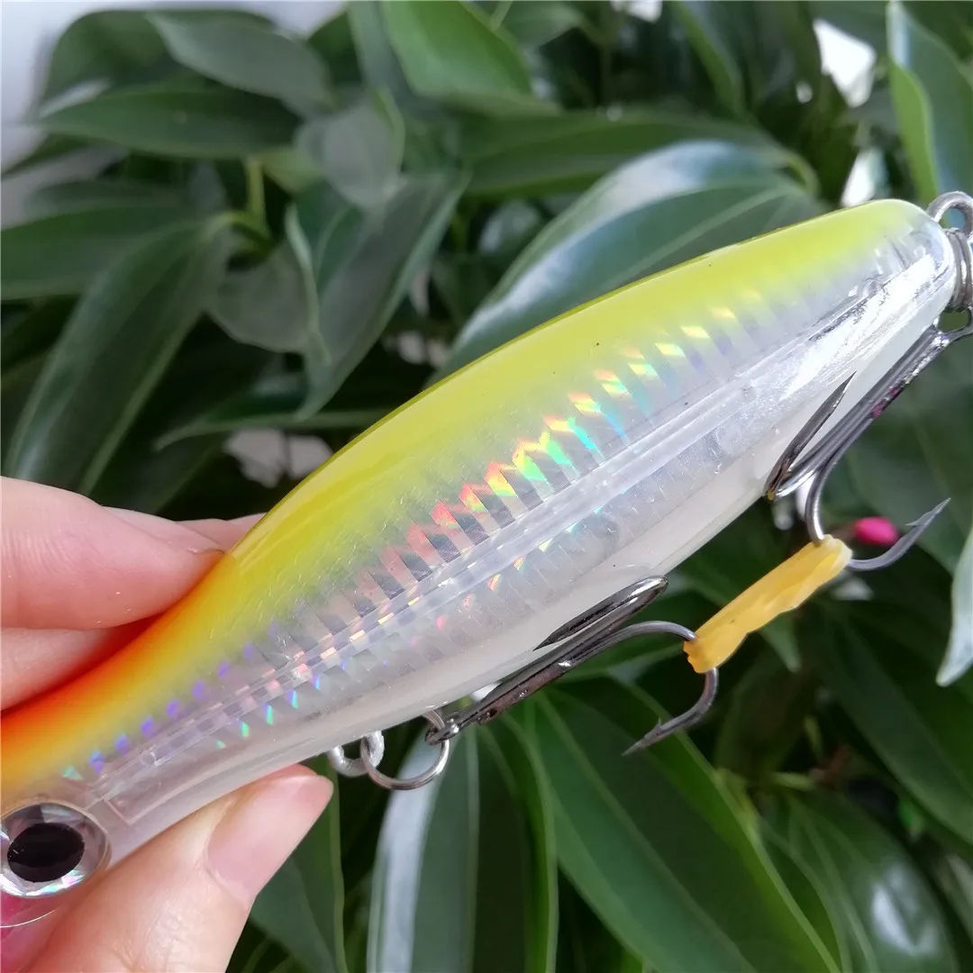 1 unidad de 12cm 40g Big Popper Wobbler duro Isca Artificial Topwater señuelo de pesca de tiro largo Crankbait cebo de pesca Lucio Leurre - imagen 5