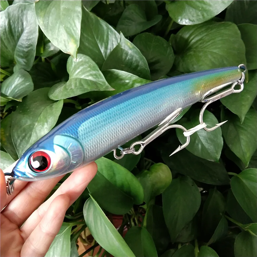 Noeby 140mm 70g Stickbait señuelo de pesca lápiz que se hunde cebo duro Artificial juego grande Señuelos de pesca de atún marino - imagen 2