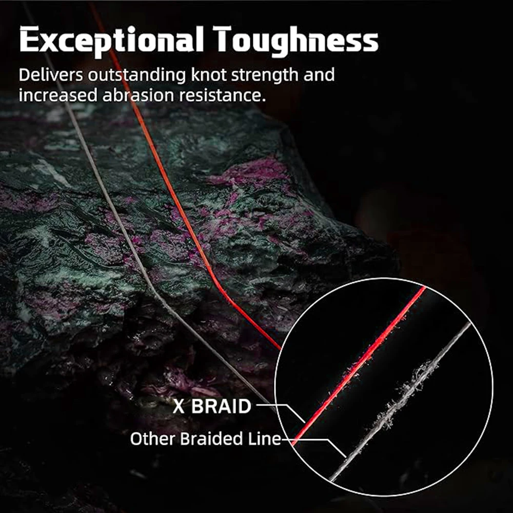 Línea de pesca trenzada Original que nunca se decolora, revestimiento Ultra suave, multifilamento japonés, línea de PE, agua salada, todo para pesca de peces - imagen 5