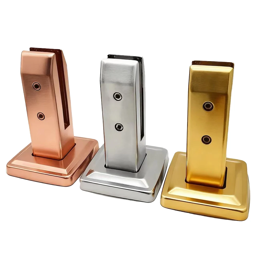 Abrazaderas de vidrio inoxidable 304 – Montaje sin taladro para escaleras - imagen 4