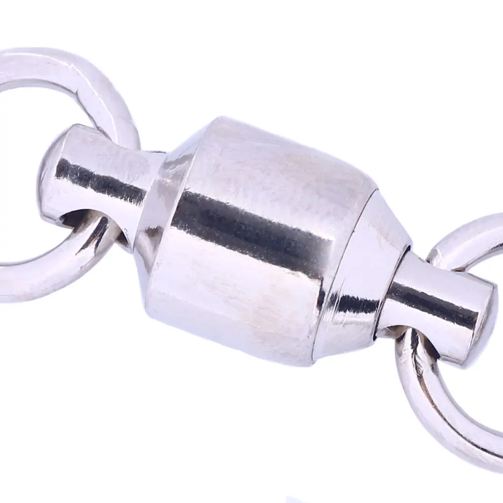 Conectores giratorios acero inoxidable rodamiento bolas pesca arrastre jigging - imagen 4