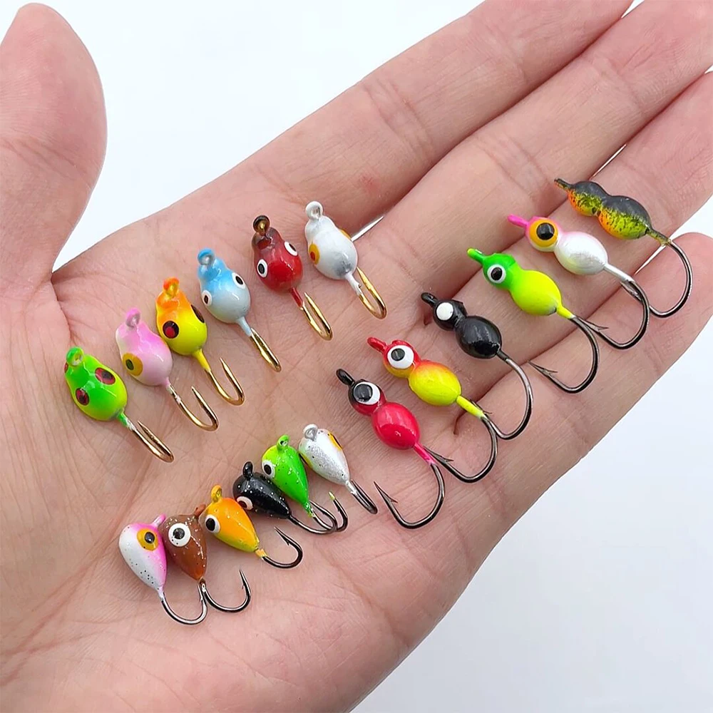 Jig Head Luminoso para Pesca en Hielo – Señuelo de Metal para Bass