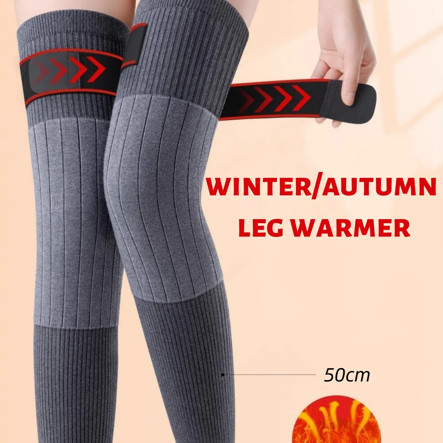 Rodillera gruesa de invierno, calentador de piernas a prueba de viento para ciclismo, Camping, esquí, mangas suaves y cómodas y cálidas para piernas, rodilleras 2025