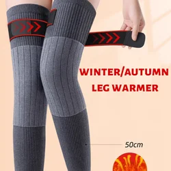 Rodillera gruesa de invierno, calentador de piernas a prueba de viento para ciclismo, Camping, esquí, mangas suaves y cómodas y cálidas para piernas, rodilleras 2025