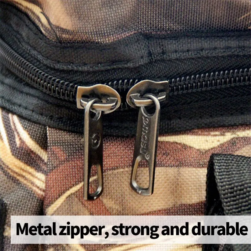 Bolsa de pesca impermeable de nylon de gran capacidad multipropósito de pesca de dos capas impermeables bolsas de hombro al aire libre - imagen 3