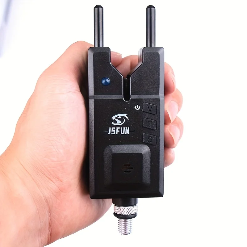 JSFUN 3 + 3 juego de alarma de pesca de carpa inalámbrico impermeable, alarmas de mordedura de pesca indicador de mordedura de pesca accesorios de pesca - imagen 4