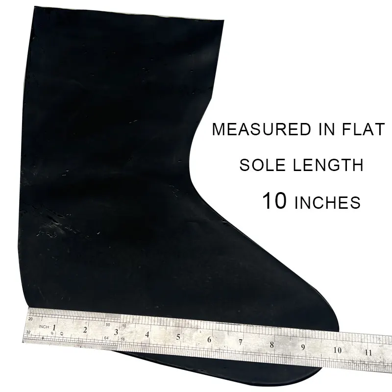 Calcetín de traje seco de látex 3D (plano) calcetines de traje seco impermeables elásticos reparación sellos de goma de repuesto longitud de la sola 10 pulgadas (un par) - imagen 2