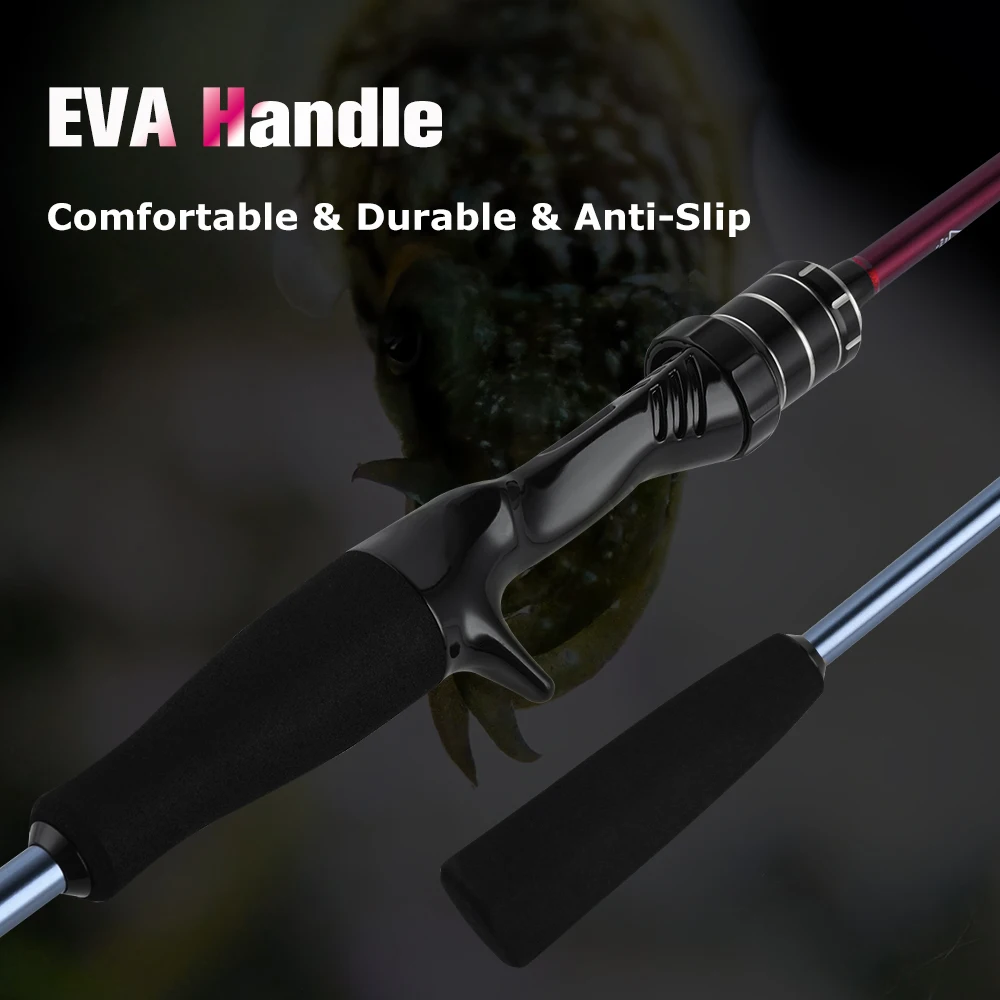 Caña de pescar de calamar Goture, caña de pescar ligera de agua salada de carbono para barco, 2 secciones, potencia M ML, caña de jigging de pulpo, 1,7 m, 1. - imagen 5