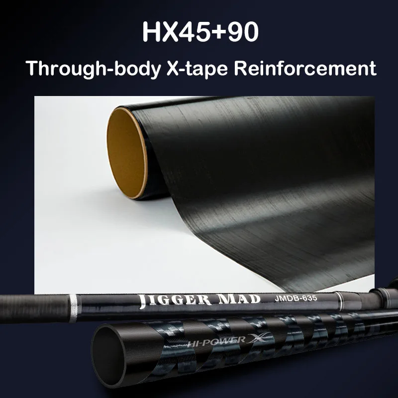 PURELURE-caña de Jigging lenta, 1,90 M, 6,35 pies, Punta sólida, agua salada, Spinning, Baitcasting para cañas de pescar en barco - imagen 4