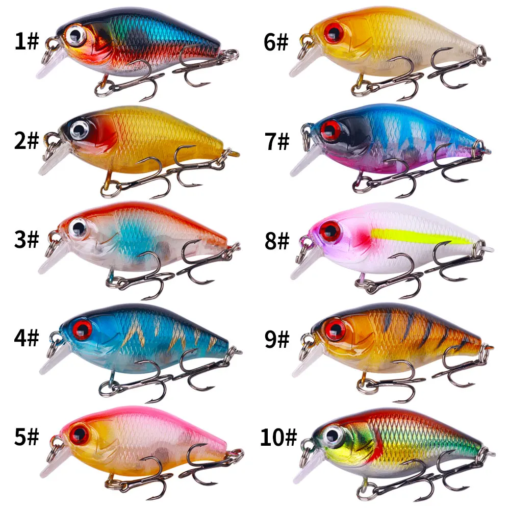 Señuelos Crankbait con anzuelos triples para lubina y lucio - imagen 5
