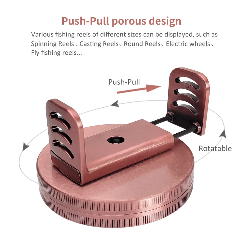 Nuevo soporte para carretes de pesca, estante de exhibición para carrete giratorio, estante para carrete de fundición, Base para carrete de mosca, herramienta de almacenamiento, aparejos de mar para carpa - imagen 5