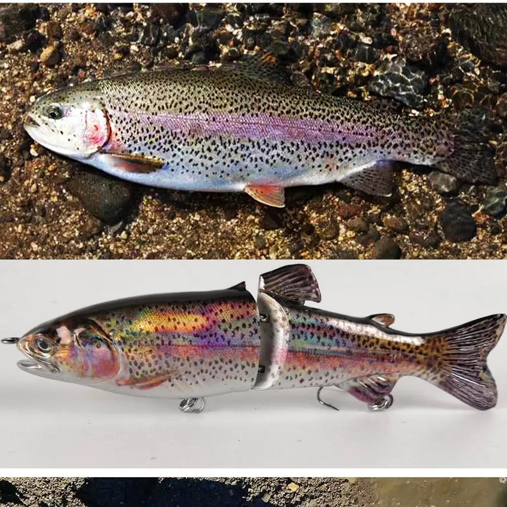 Castfanatic 66/23g 2 secciones señuelo de pesca en mar profundo Swimbaits Minnow cebo duro Artificial para aparejos de carpa Lucio Trolling Big Game Fish - imagen 4