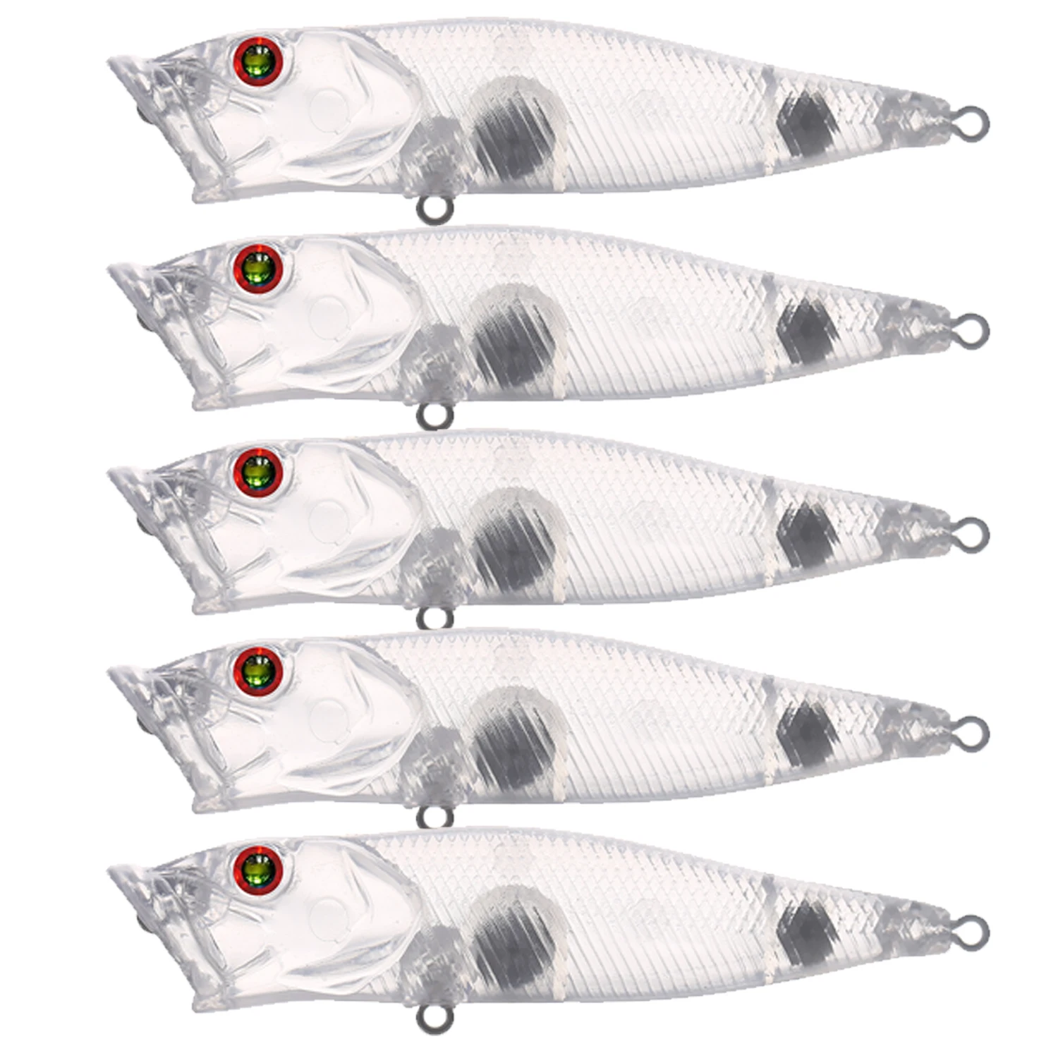 Poppers de pesca FREE FISHER sin pintar para lubina, señuelo