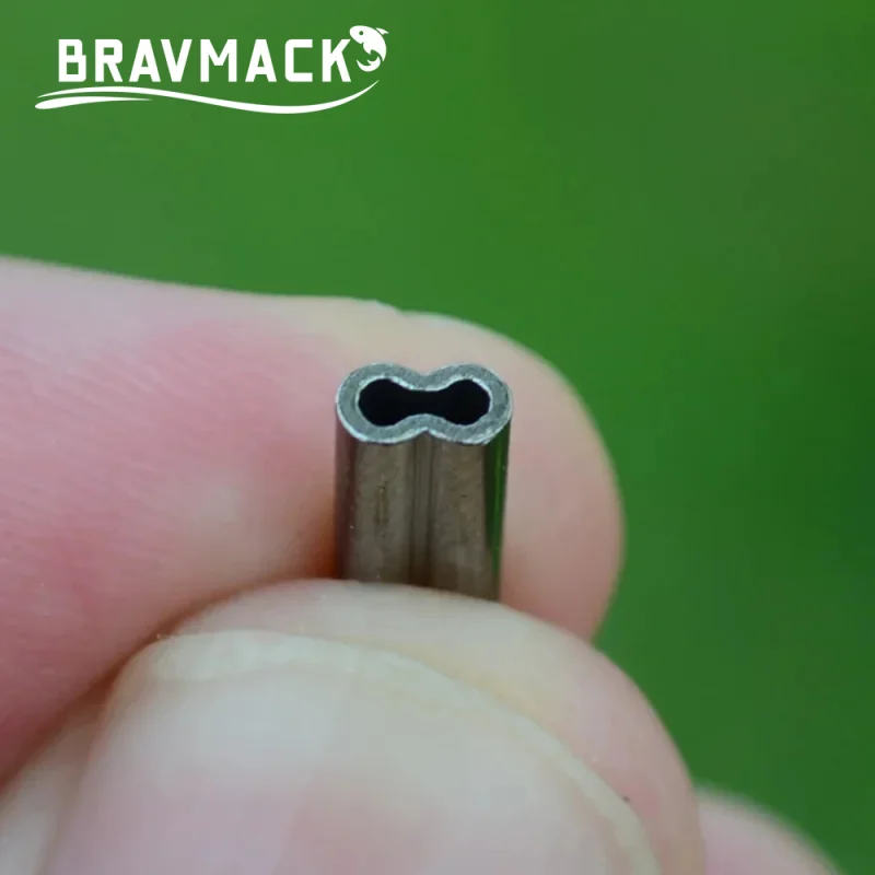 50 Uds. Conector de manguitos de prensado de tubo de pesca de cobre doble para accesorios de aparejo accesorios de pesca - imagen 3