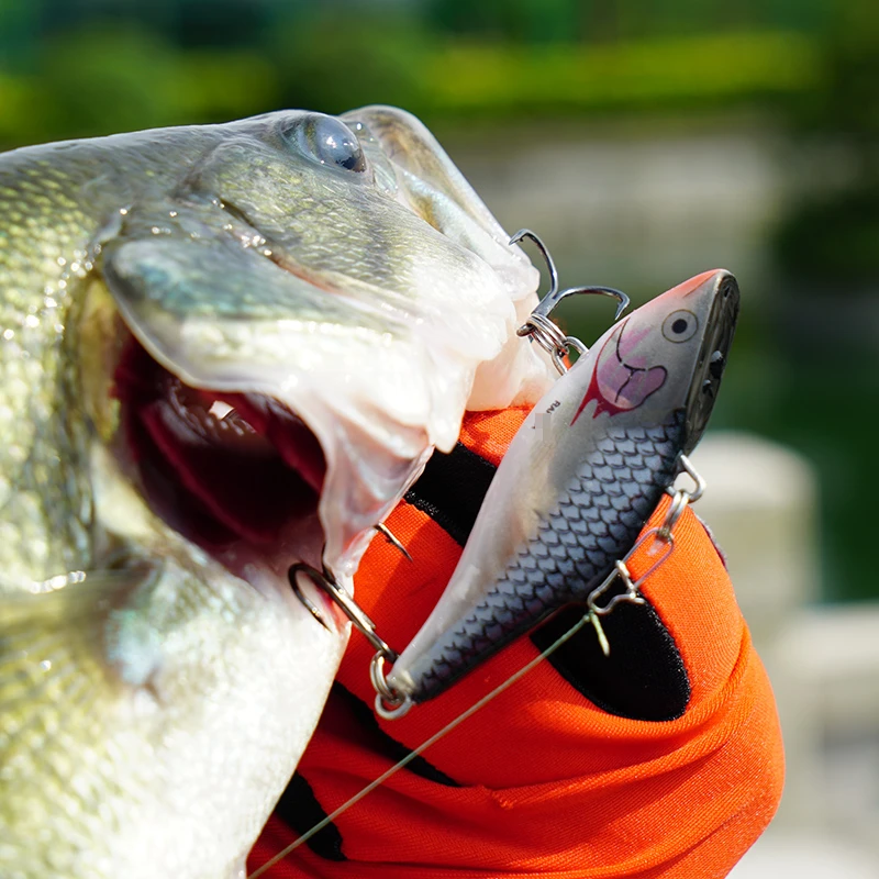 Shockwave perca completa importada, pez negro de boca volteada, VIB Road, cebo de Asia, gran oferta - imagen 2