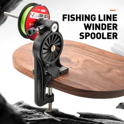 Bobinadora portátil línea de pesca con abrazadera mesa ajustable