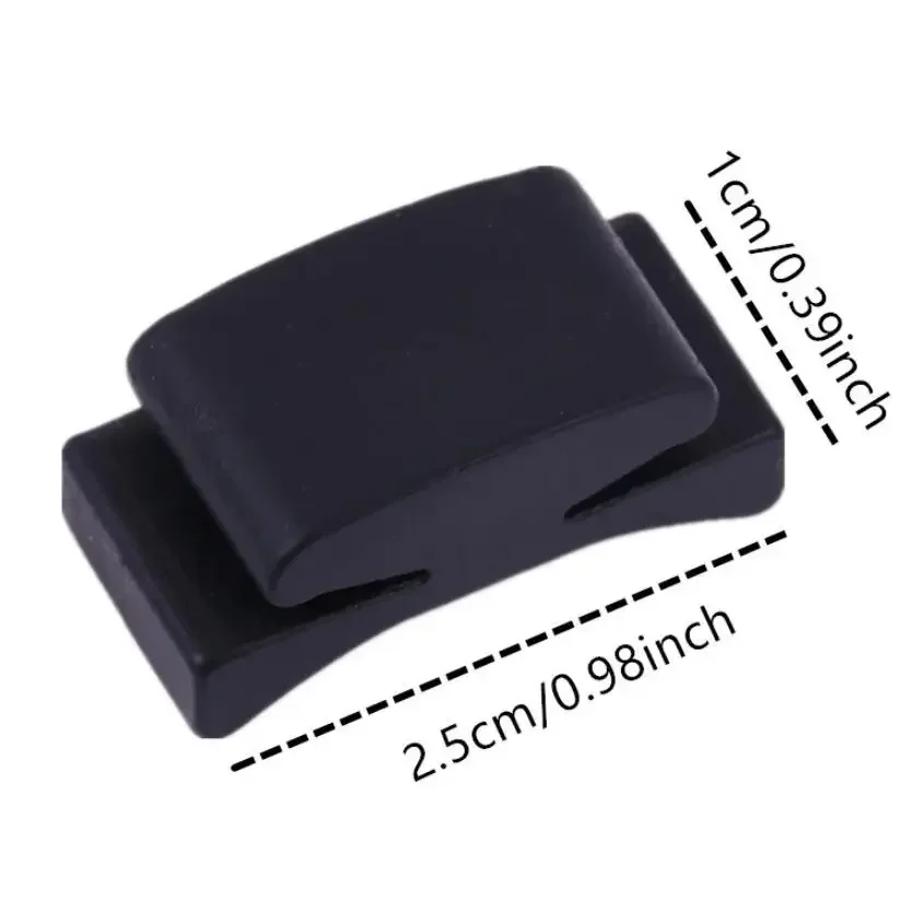 Soporte de goma negro para guitarra, accesorio para ukelele, fijación en el cabezal, soportes firmes para bajo, 1/2/5 piezas - imagen 3