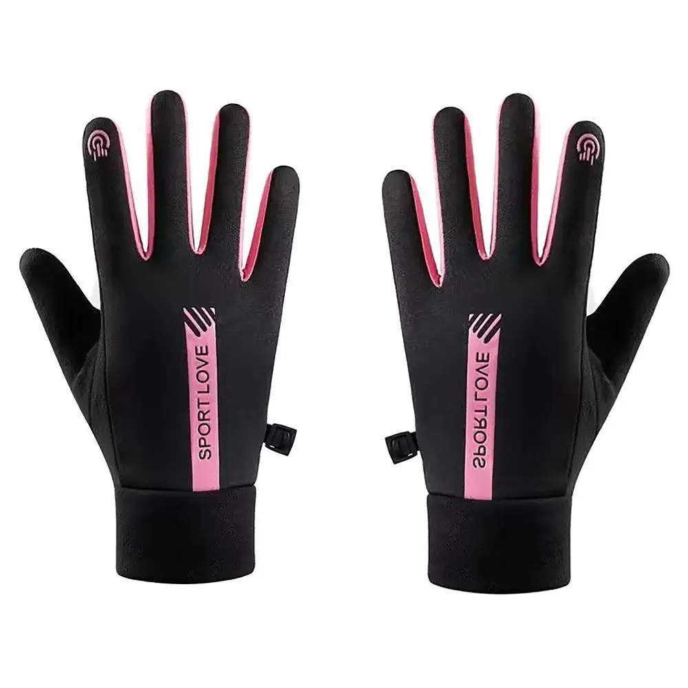 Guantes térmicos de lana para invierno, guantes de esquí gruesos a prueba de viento, resistentes al frío, guantes cálidos para pantalla táctil para invierno para mujer y hombre