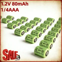 Batería NiMH recargable 1/4AAA 1.2V 80mAh