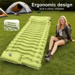 Colchoneta inflable para dormir con almohada integrada – camping