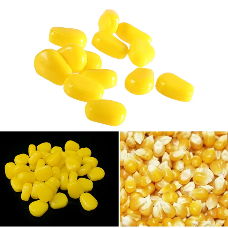 Señuelos de Pesca de silicona con olor a maíz, cebos flotantes de plástico suave, de goma Artificial, para estanque, 50 piezas - imagen 3