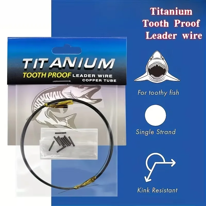 Línea de titanio antimordeduras ultra profesional para agua salada